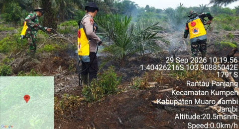 Memastikan Bara Mati, Perang Panjang Pendinginan di Lahan Gambut Muaro Jambi